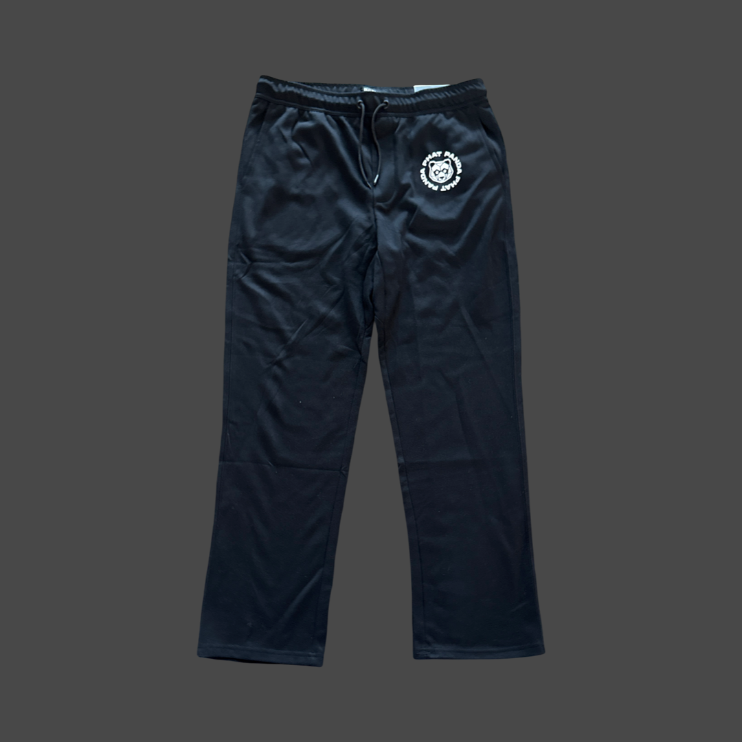 Mens Straight Leg Athletic Pant - Black