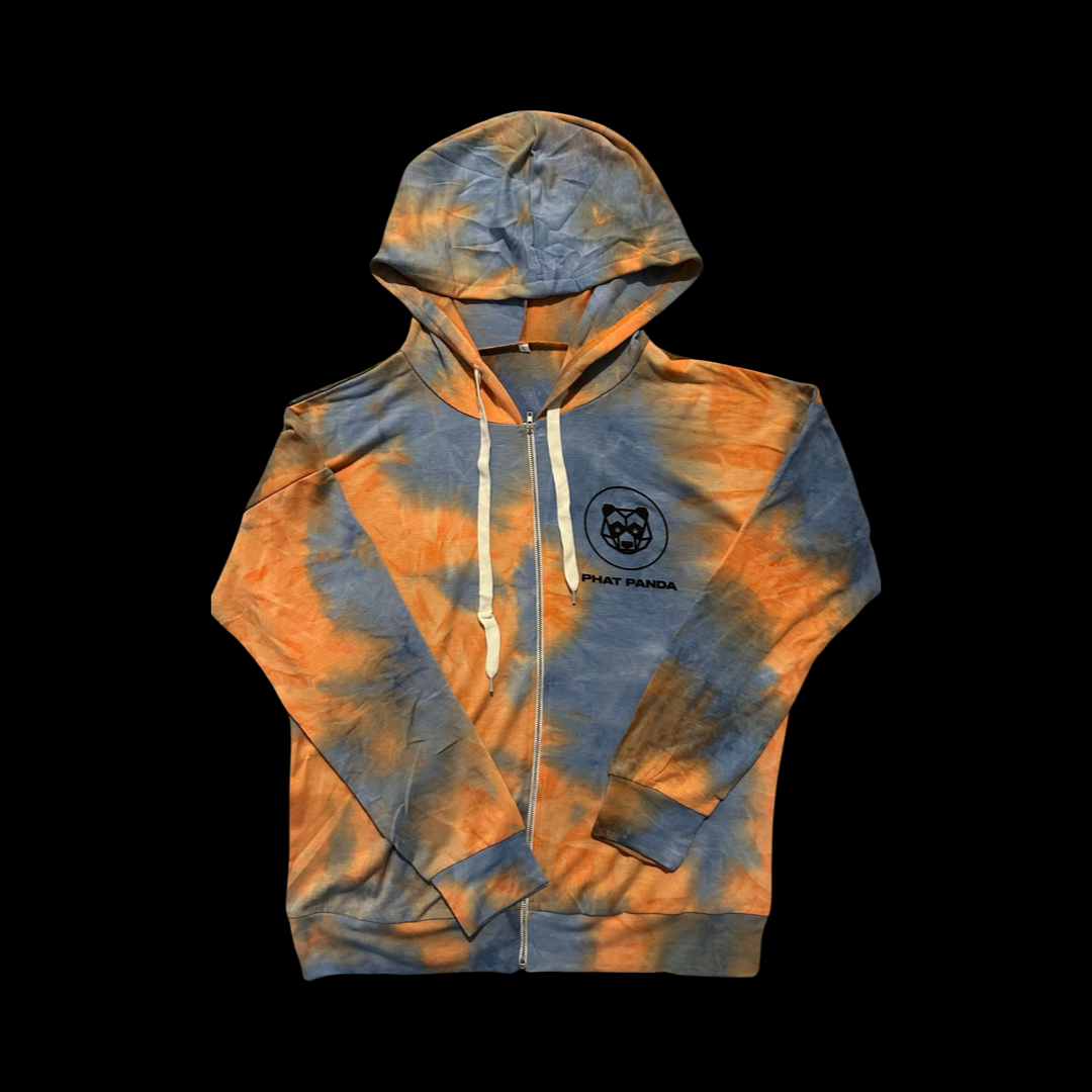 Ladies zip up tie dye