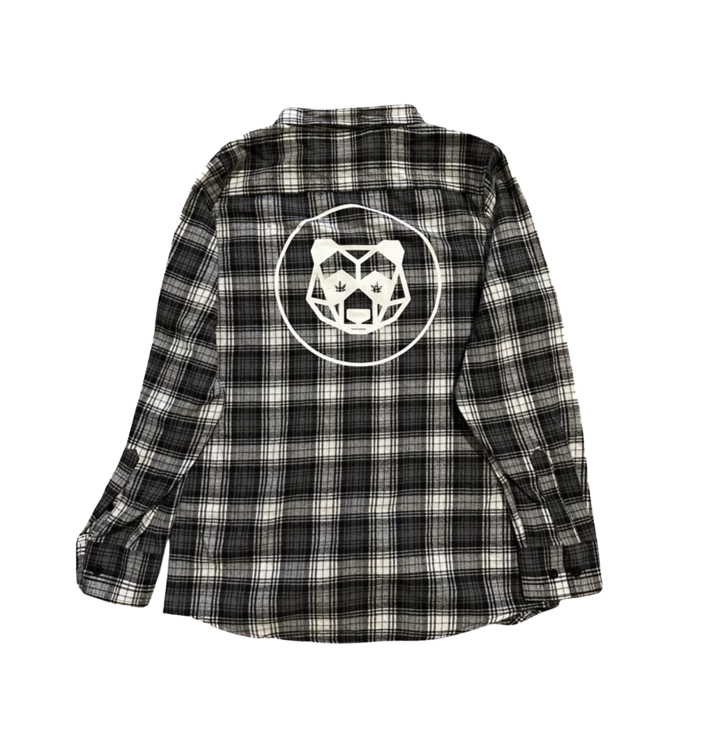 Monochrome Geo Logo Flannel