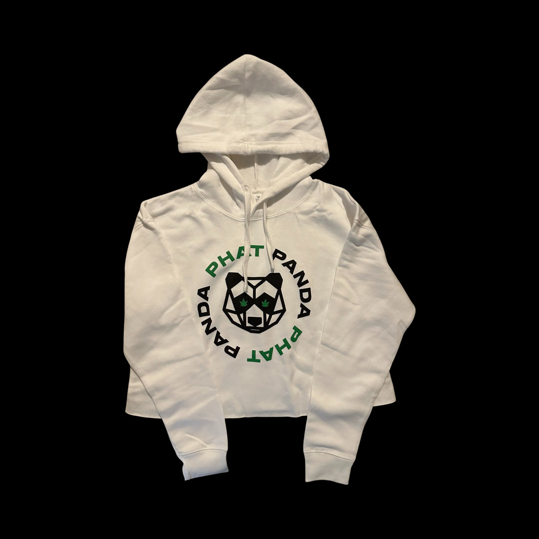 cropped classic logo hoodie